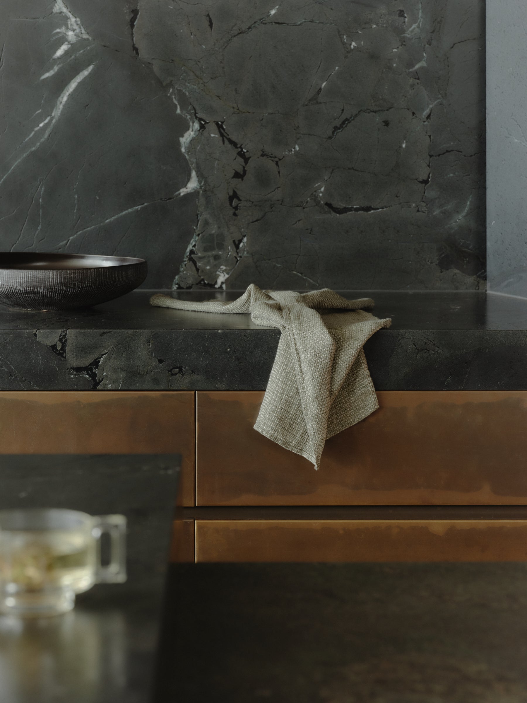 Tutto Linen Tea Towel - Armee Melange