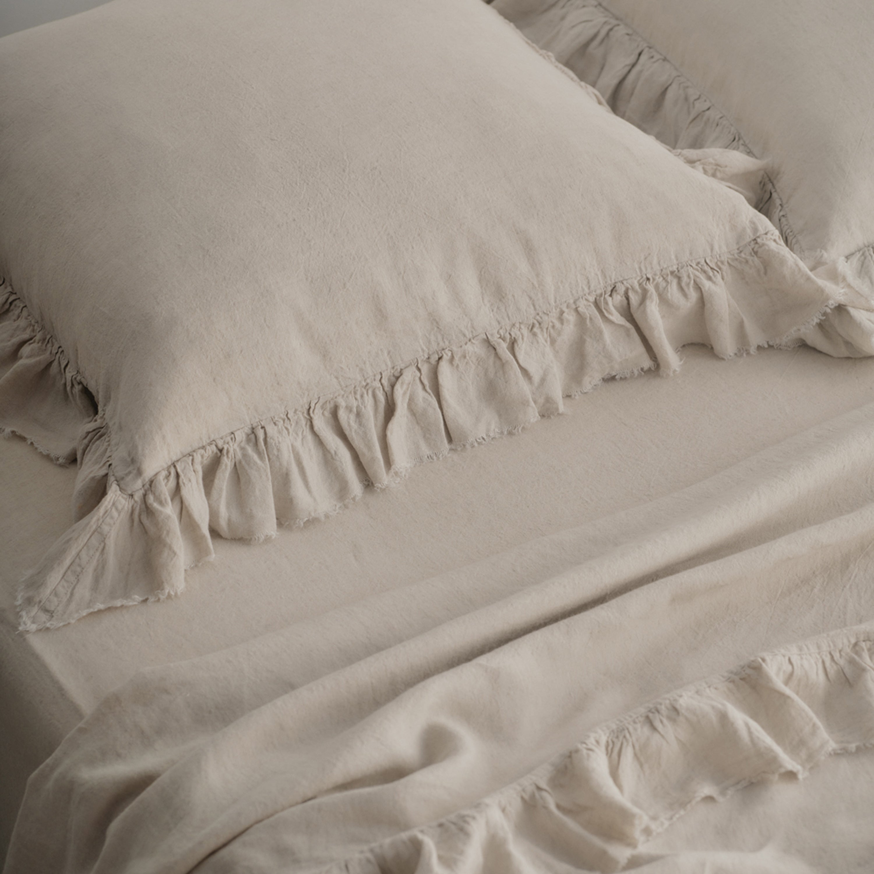 Kristine Linen Euro Sham - Sable
