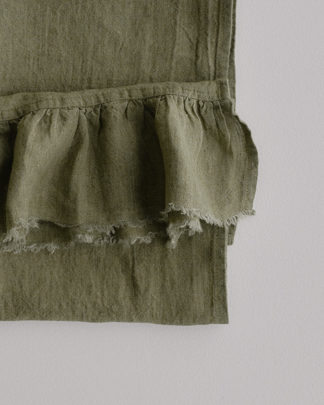 Kristine Linen Guest Towel - Armee