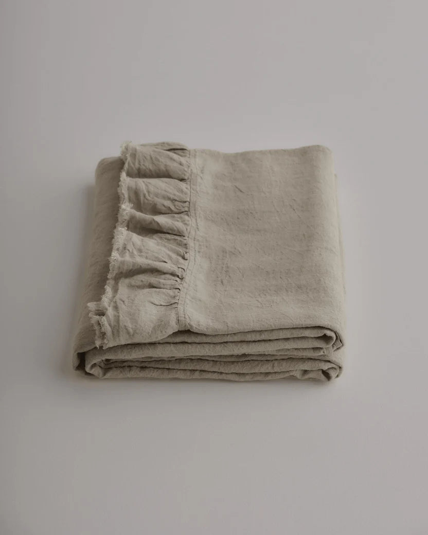 Kristine Linen Flat Sheet - Cep
