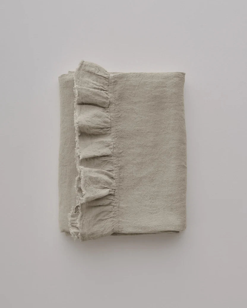 Kristine Linen Flat Sheet - Cep