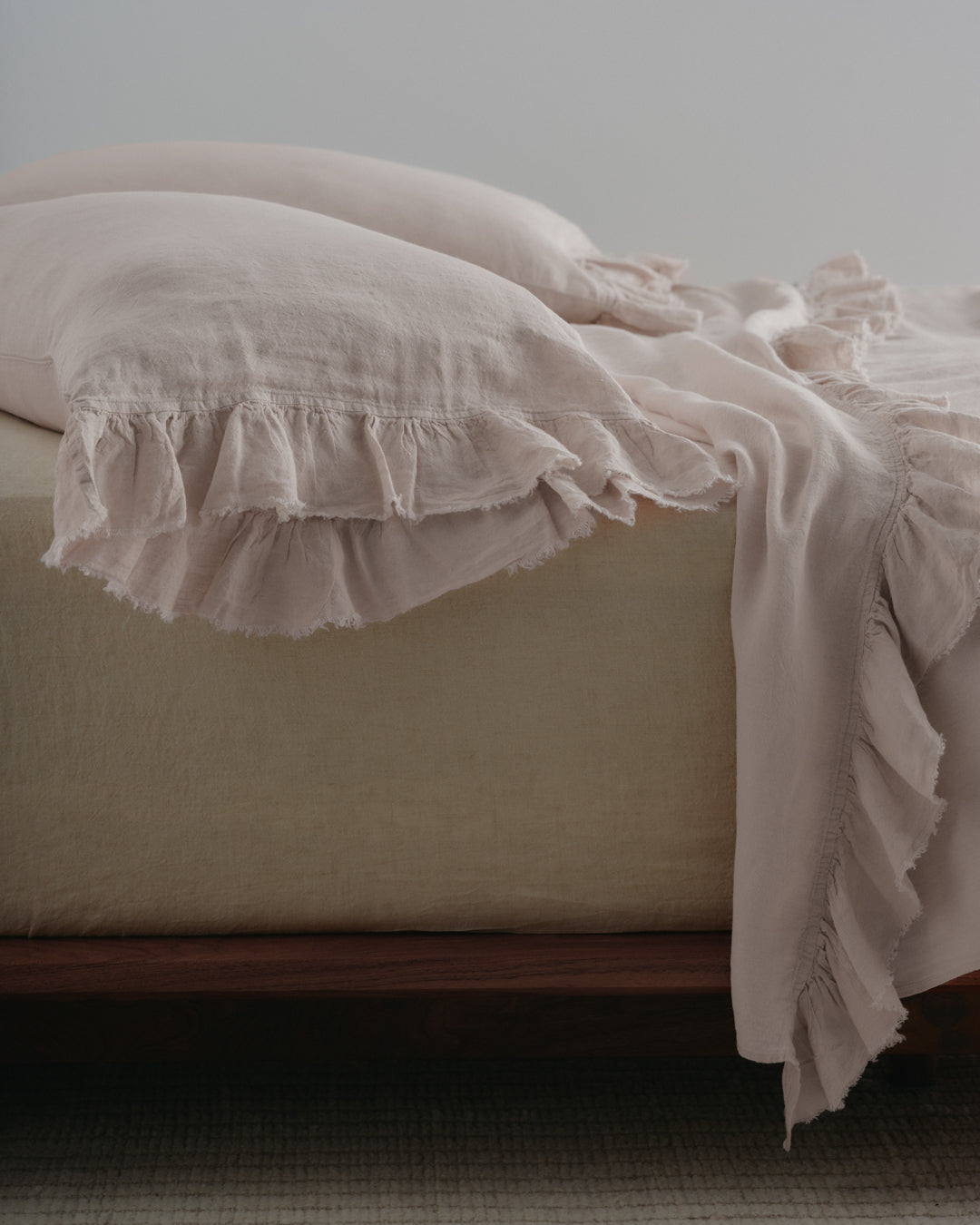 Pure Linen Pillowcases | Earthy Pink