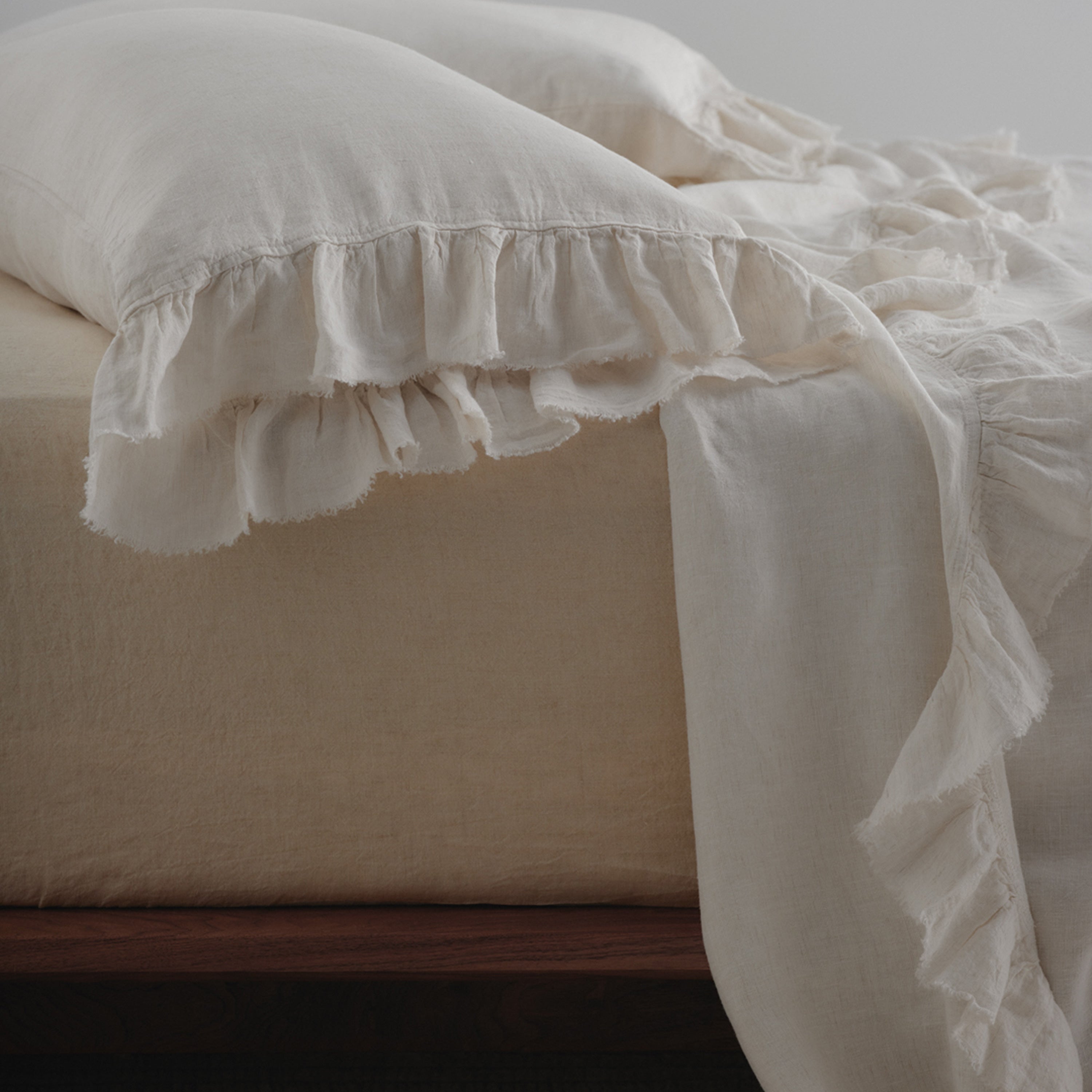 Kristine Linen Flat Sheet - Petra