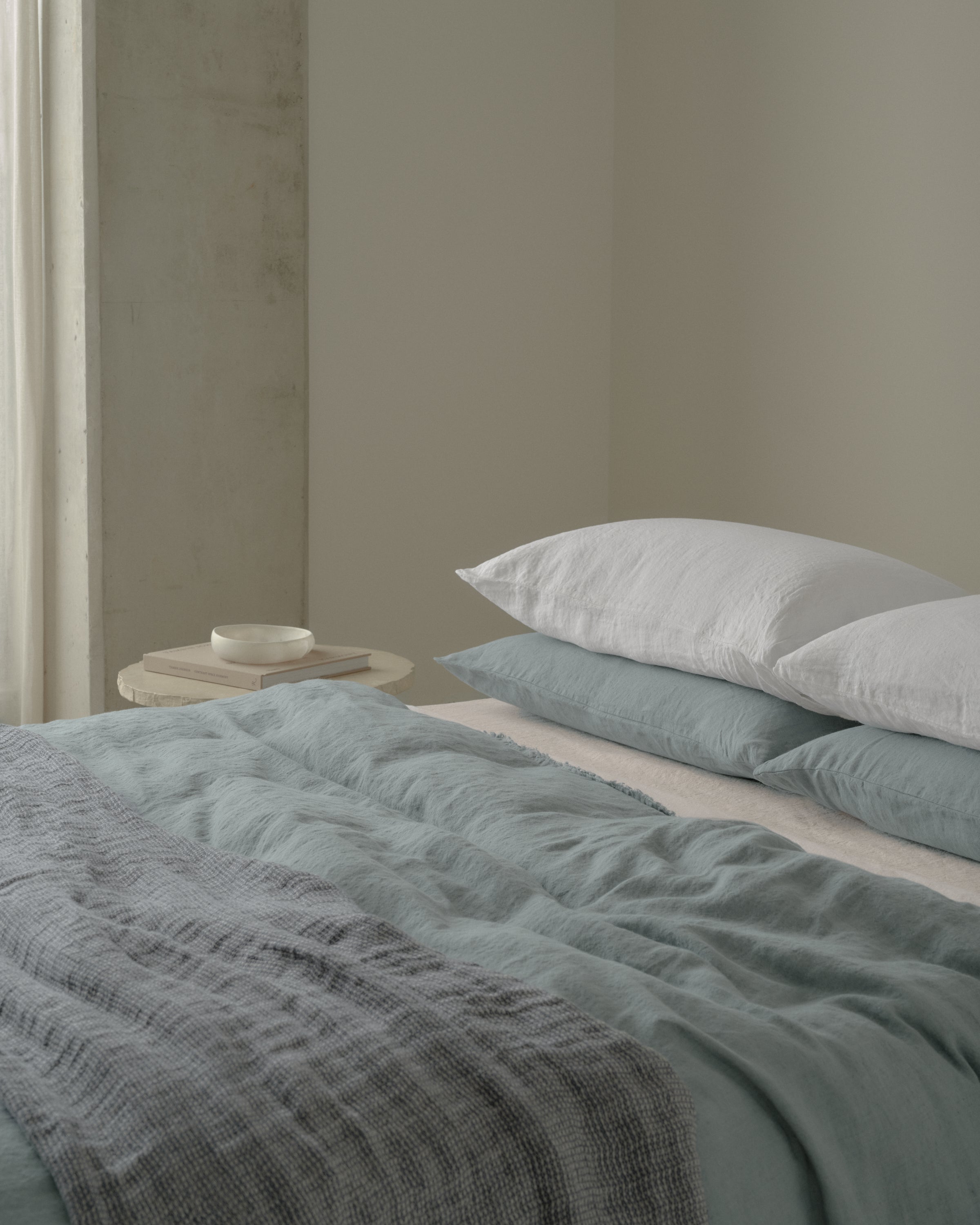 Crush Linen Throw Blanket - Tempest Melange